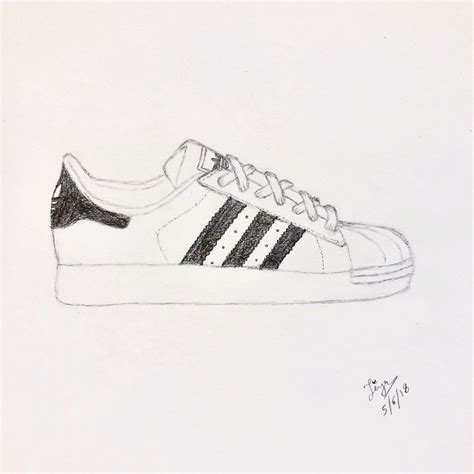 adidas sneakers tekenen|Adidas shoes drawing guide.